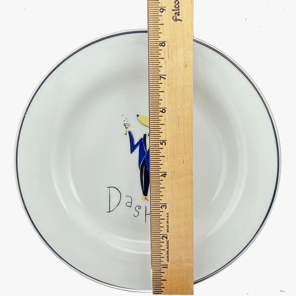 Pottery Barn DASHER REINDEER Dessert Salad Plate 8.5